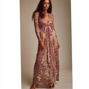 Free People For Love & Lemons Temecula Maxi Dress Size Medium